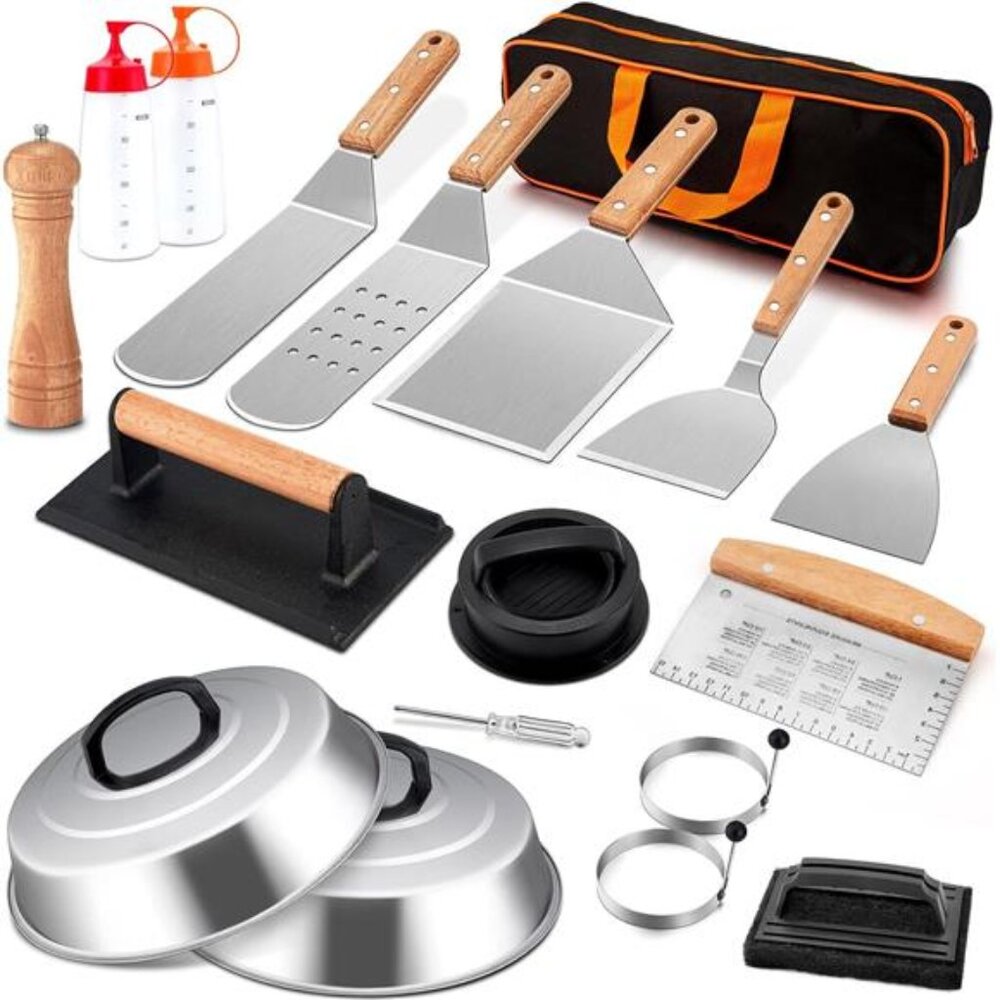 Griddle Accessories Kit, Joyfair 18Pcs Flat Top Grill Accessories